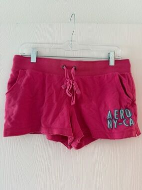 Aeropostale Hot Pink Drawstring Athletic Shorts